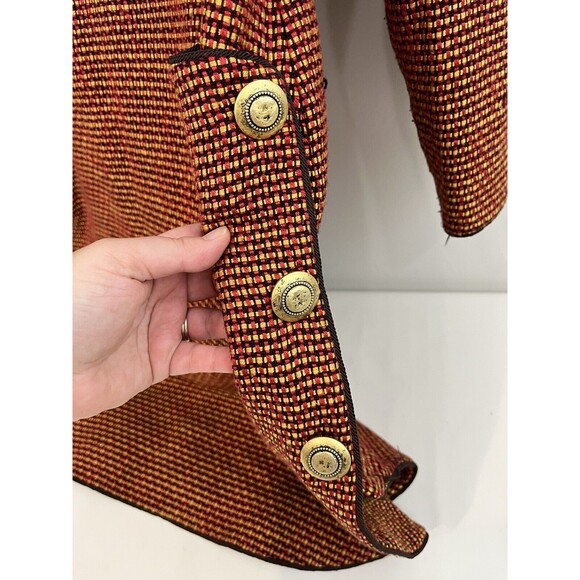 Vintage OSCAR DE LA RENTA Tweed Dress 70’s 60’s Studio Runway Size 10 - Picture 4 of 16